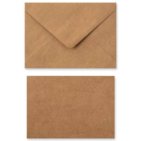 10 Sets Of Kraft Flat Cards & Envelopes By Recollections, 4.25" X 5.5"