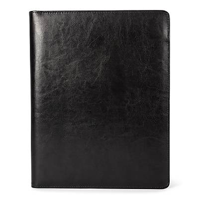 Bond Street Leather Padfolio/Notepad, Black (WRC5039BS-BLACK)