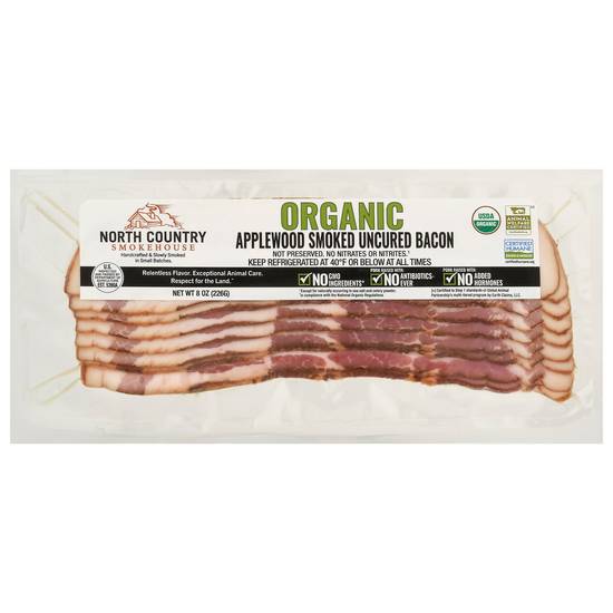 North Country Smokehouse Organic Applewood Smoked Uncured Bacon (8 oz)