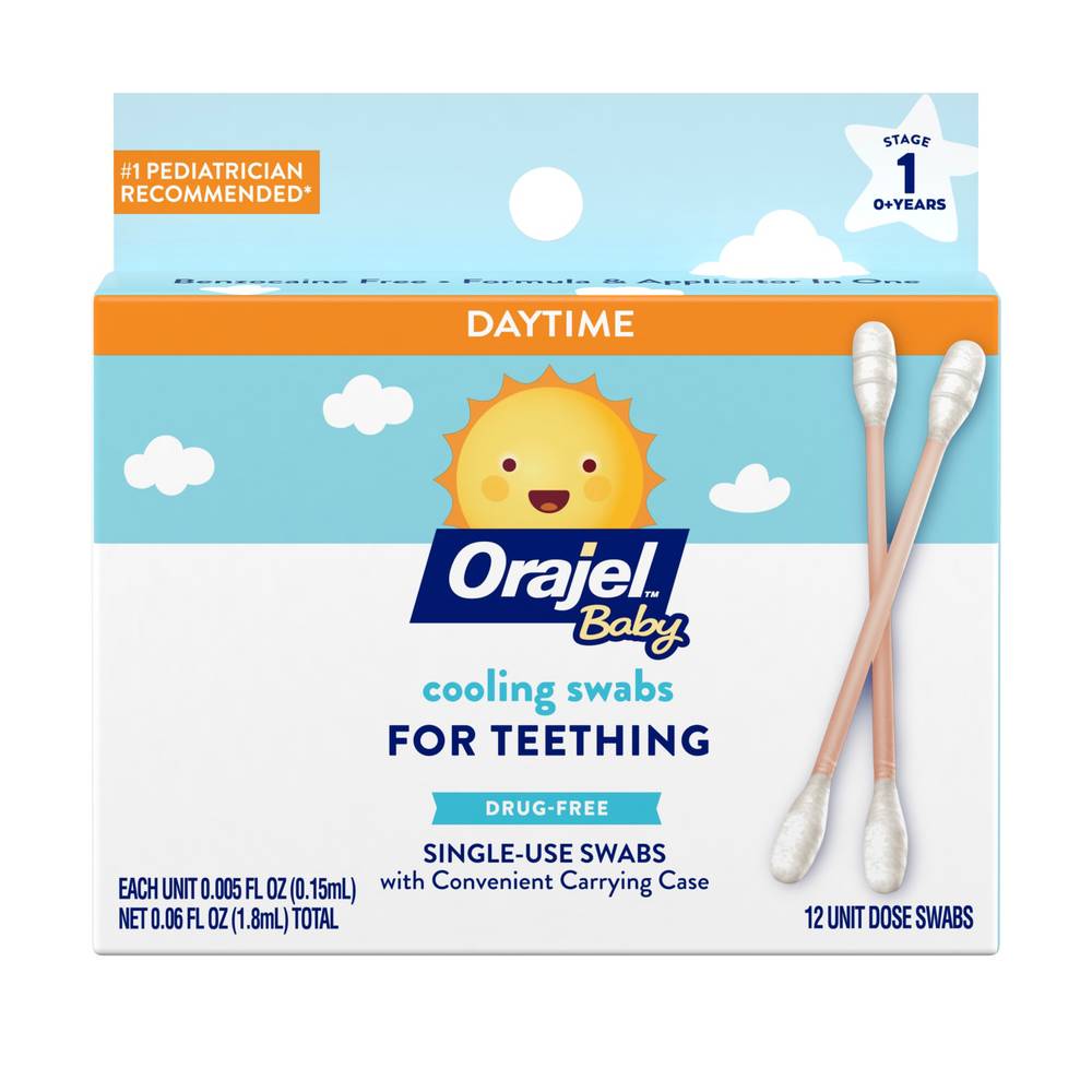 Orajel Baby Non-Medicated Cooling Swabs For Teething