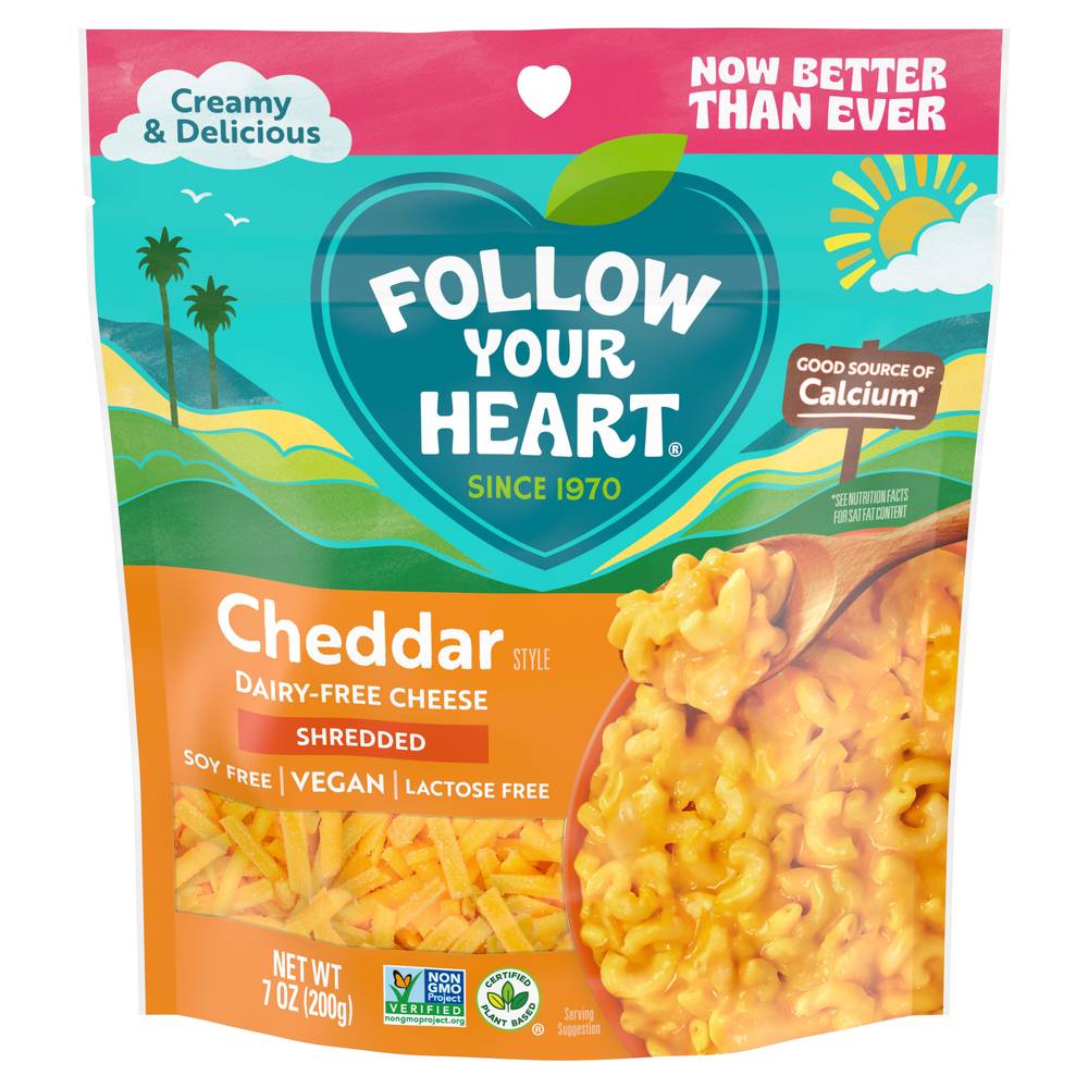 Follow Your Heart Dairy Free Finely Cheddar Style Shredded Cheese