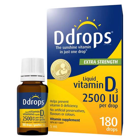 Ddrops Liquid Litamin D3 Drops 2500 Iu (50 ml)