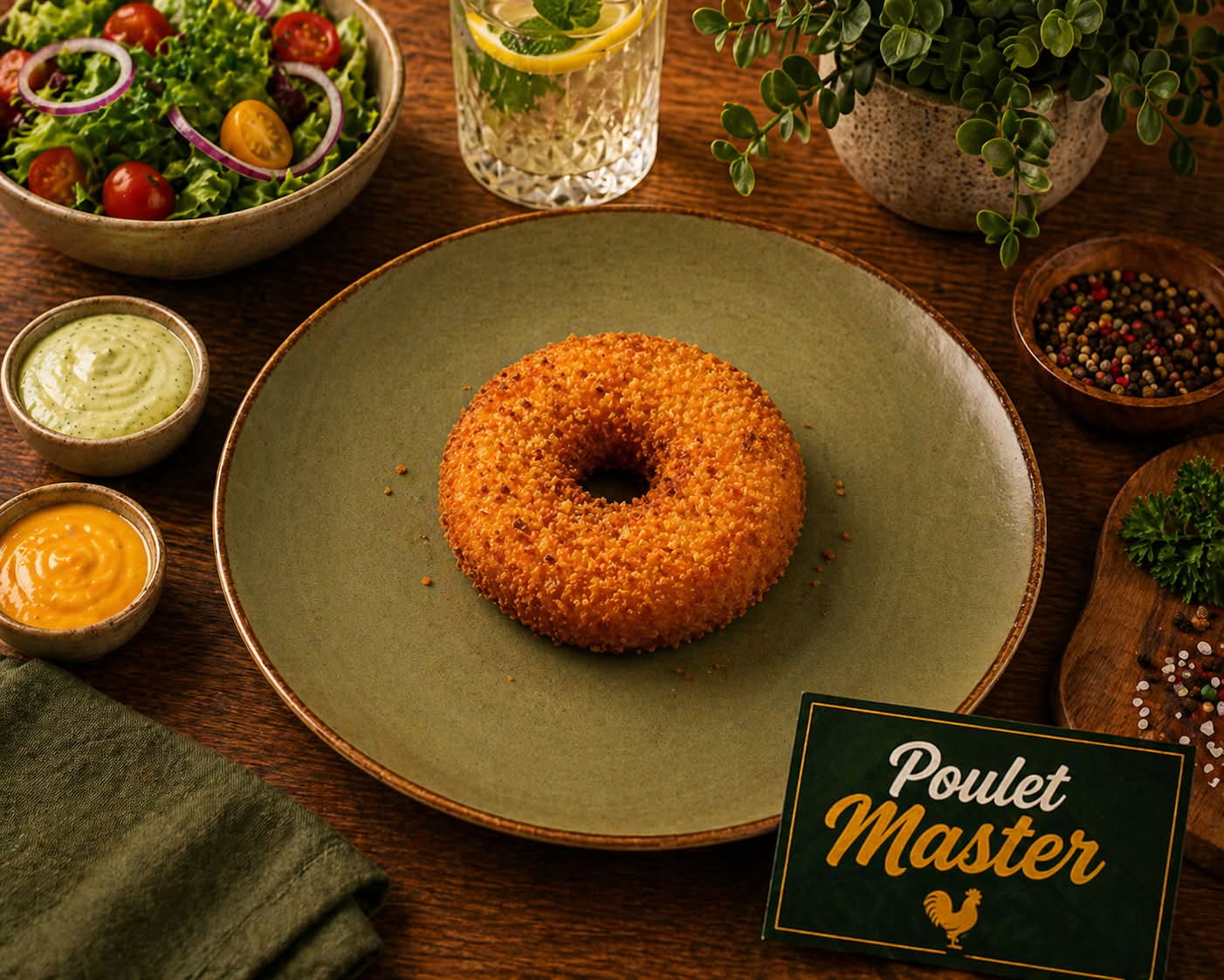 Donut de Poulet et Fromage