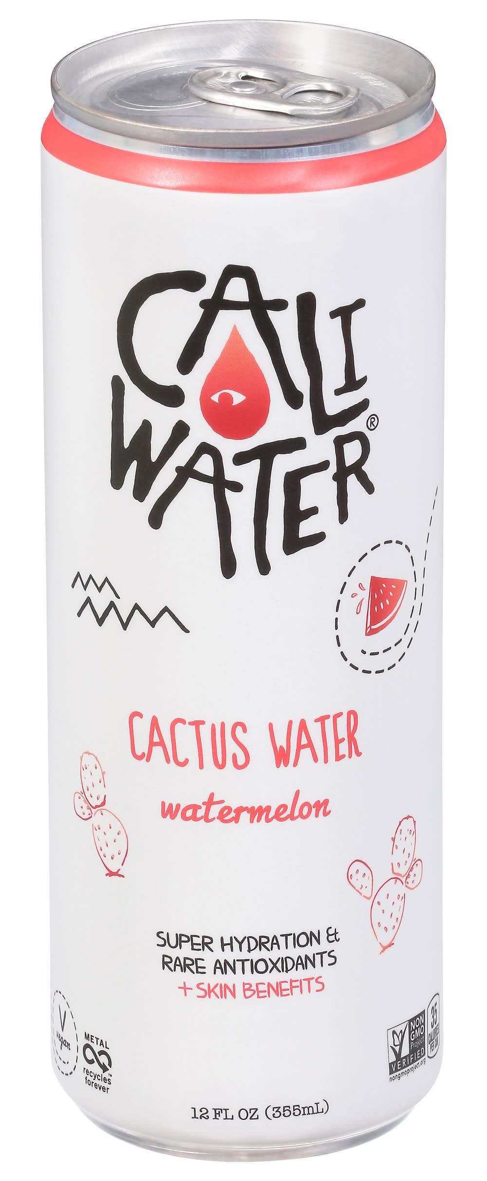 Caliwater Non Alcoholic Watermelon Cactus Water Single (12 fl oz)