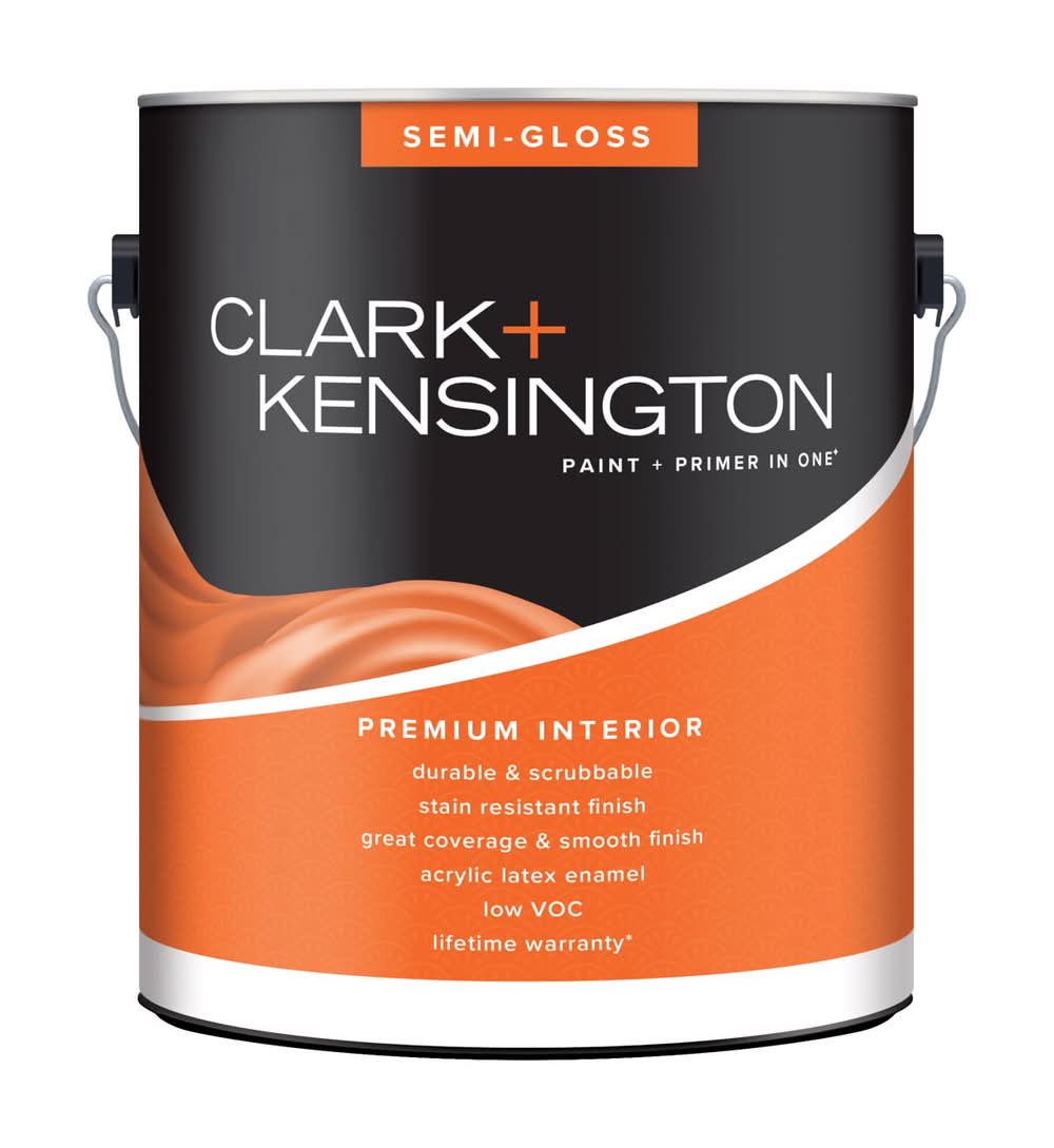 Clark+Kensington Semi-Gloss Designer White Premium Paint Interior 1 Gal