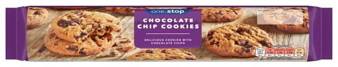 One Stop Chocolate Chip Cookies 250g