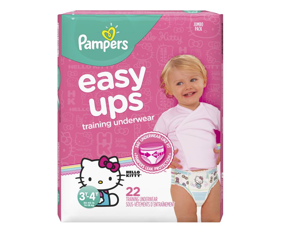 Pampers Easy Ups Training Underwear For Girls (22 units, size 5, 3t-4t)