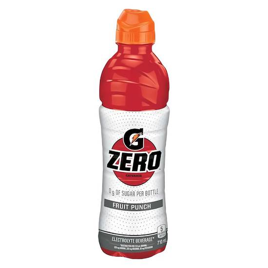 Gatorade Zero Electrolyte Beverage Fruit Punch (710 ml)