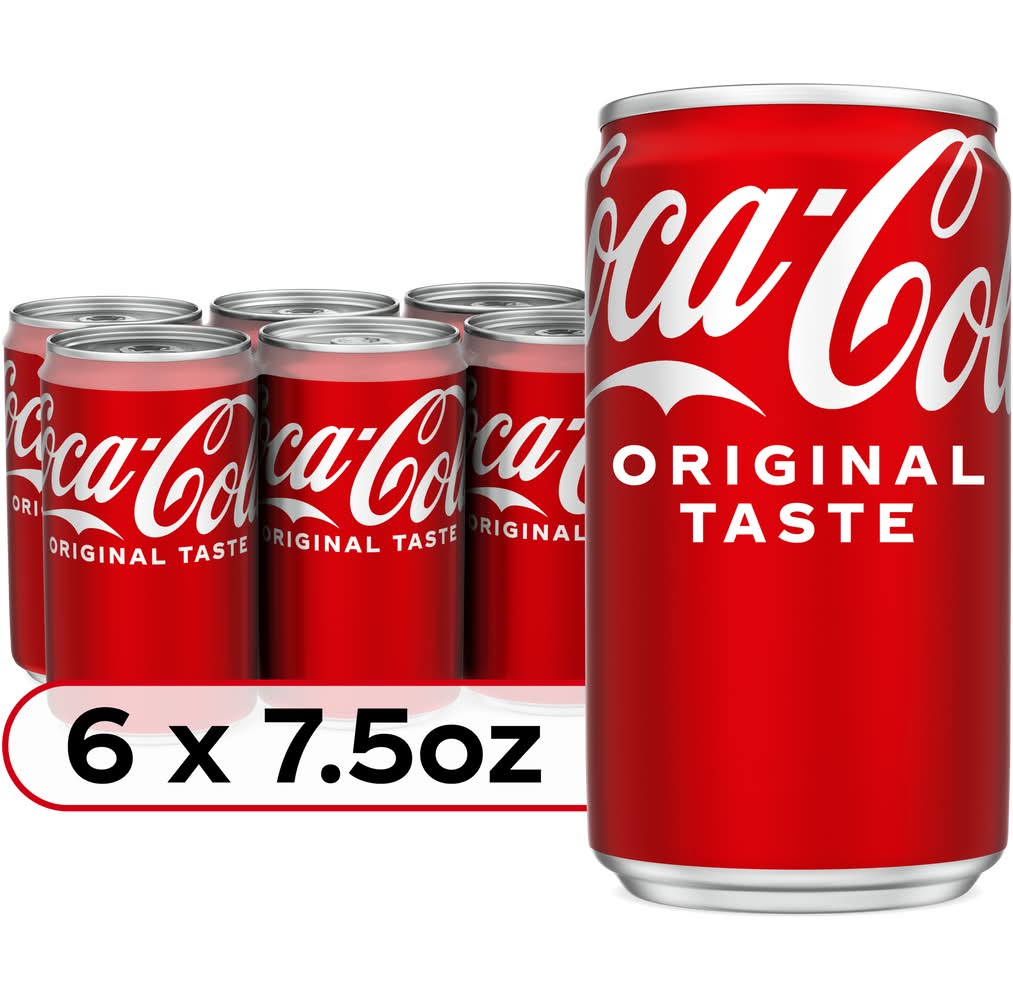 Coca-Cola Original Taste Soda (6 x 7.5 fl oz)