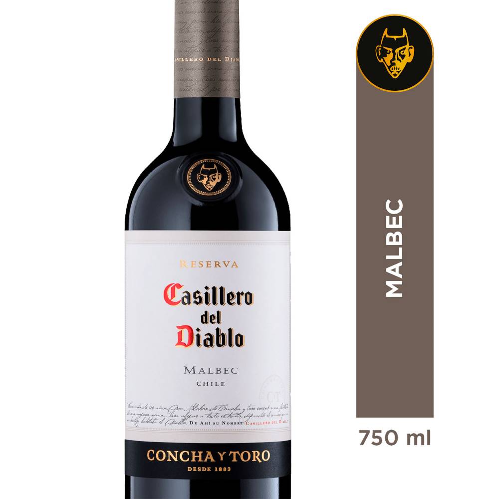 Casillero del Diablo · Vino tinto malbec reserva (750 ml)