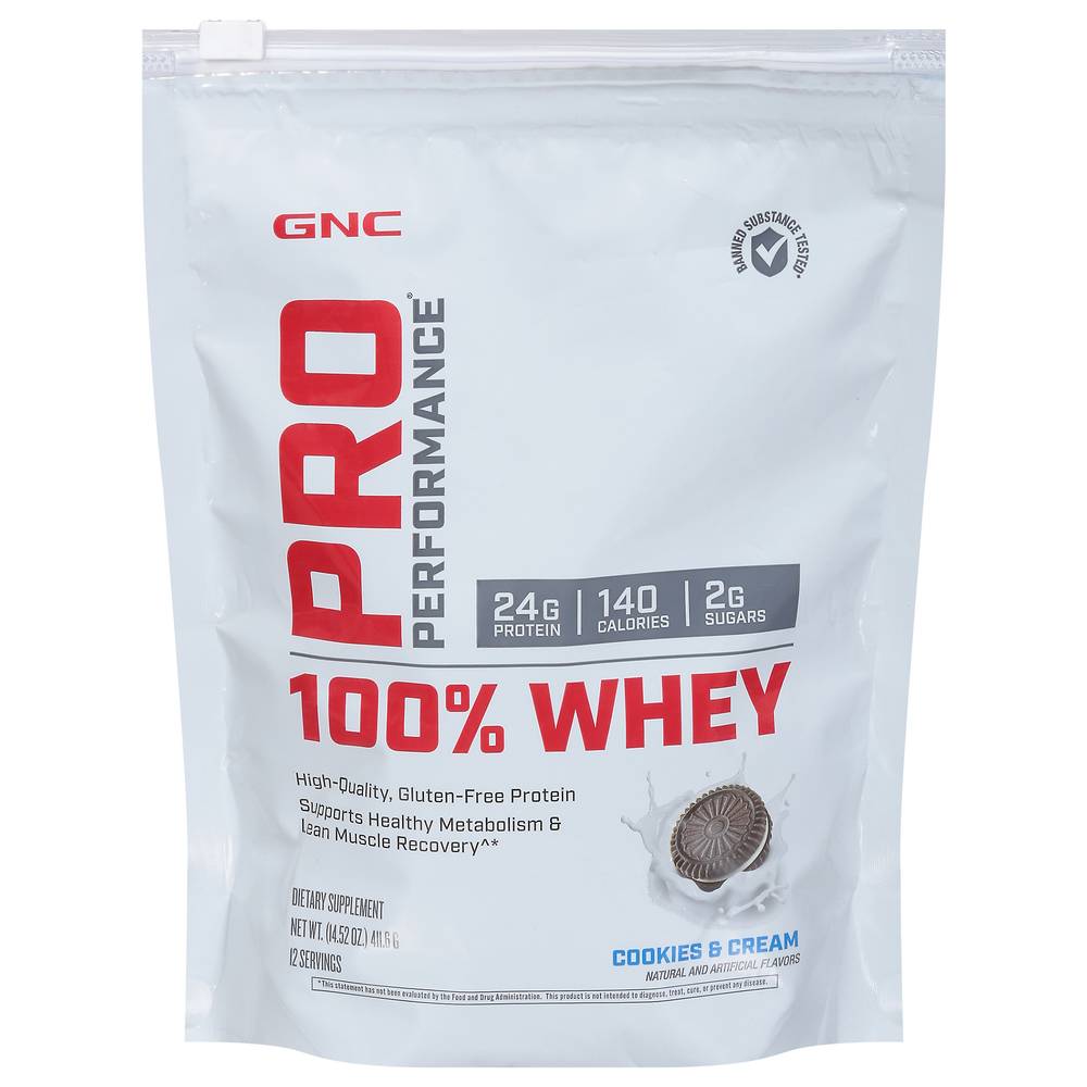 Gnc Pro Performance 100% Whey Cookie Cream Flavor