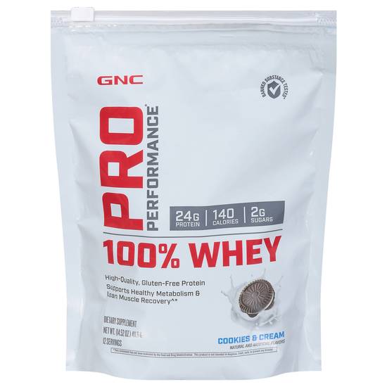 Gnc Pro Performance 100% Whey Cookie Cream Flavor