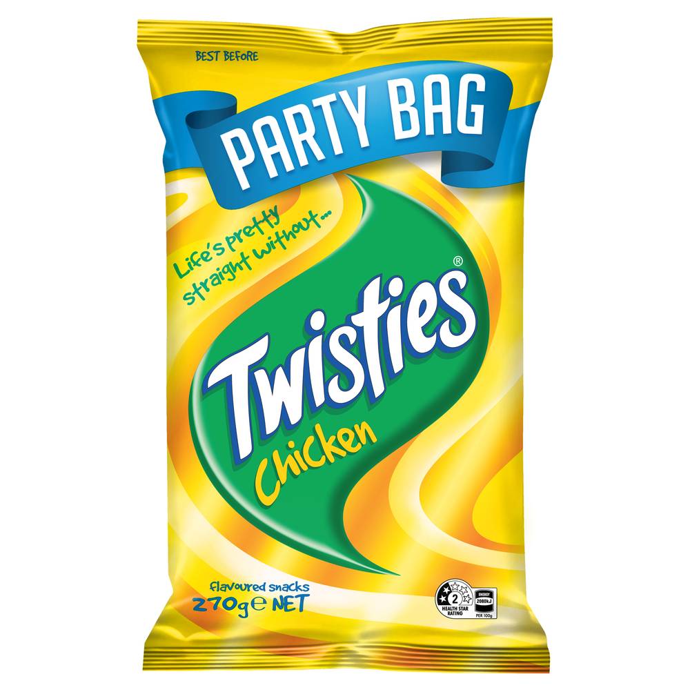 Twisties Party Bag Chips, Chicken (270g)