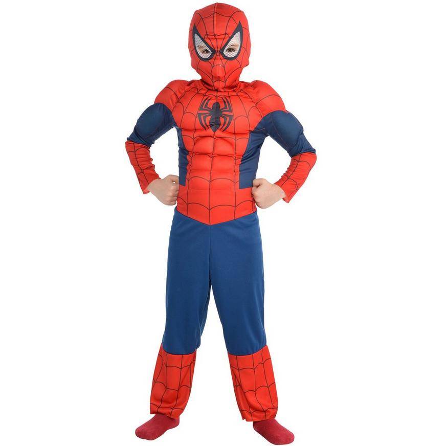 Boys Classic Spider-Man Muscle Costume - Size - S