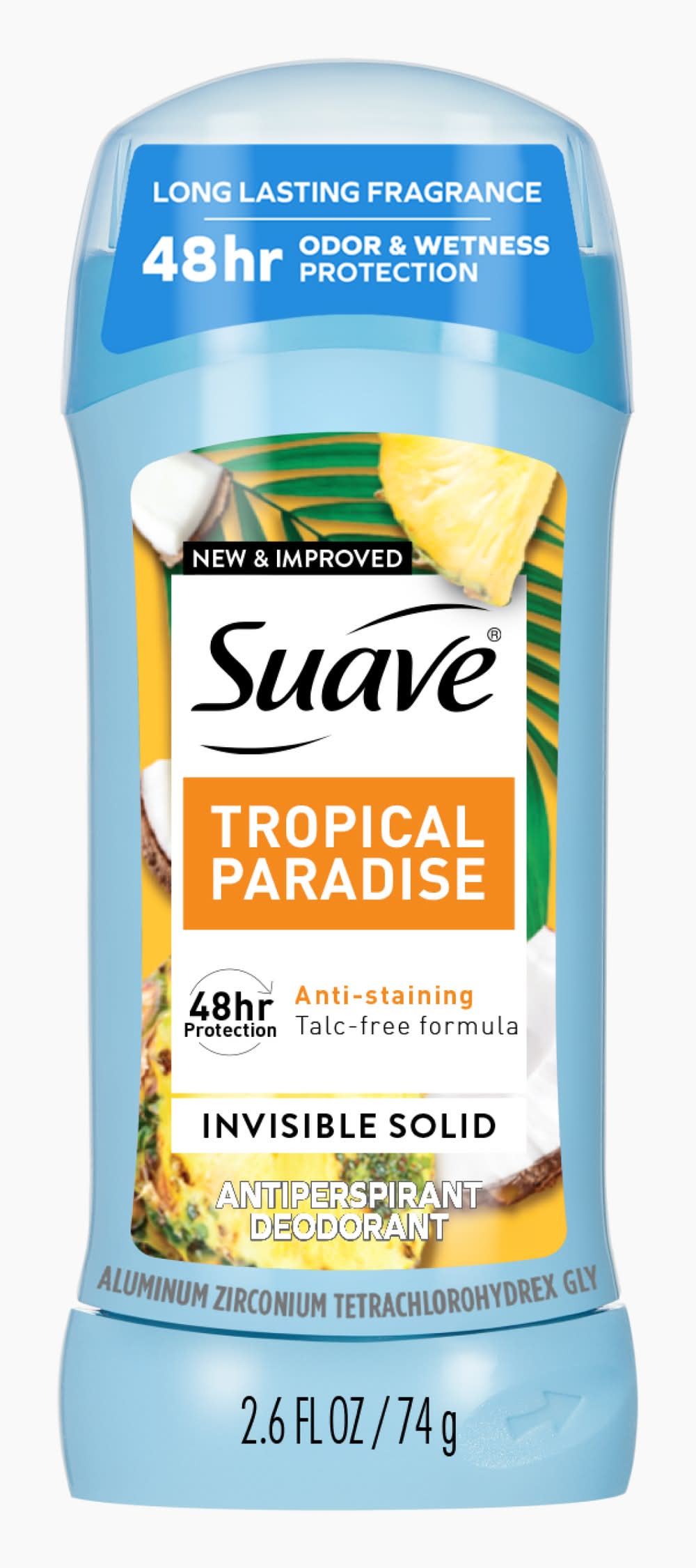 Suave Antiperspirant Deodorant, Tropical Paradise (2.6 fl oz)