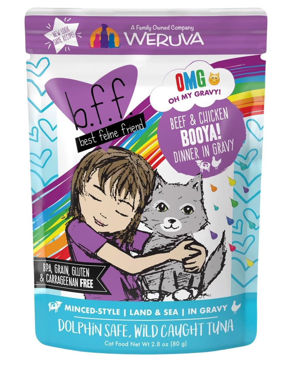 B.F.F. Booya! Dinner in Gravy Cat Food, 3 oz