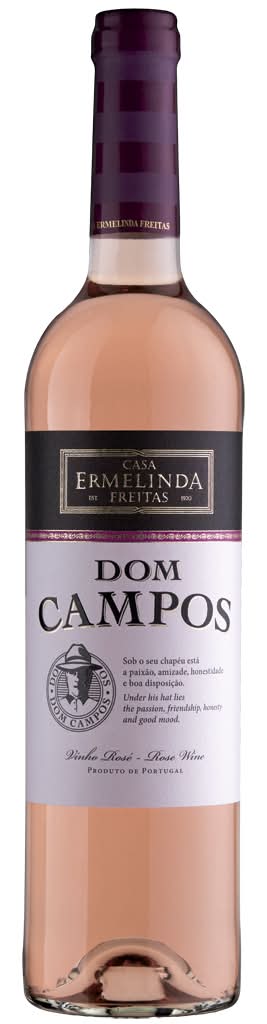 Dom Campos - Vinho rosé regional penÃnsula de Setúbal, garrafa de 750 ml