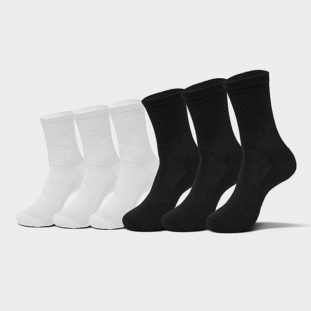 Women's Sof Sole Crew Socks (medium) (white-black) (6 ct)