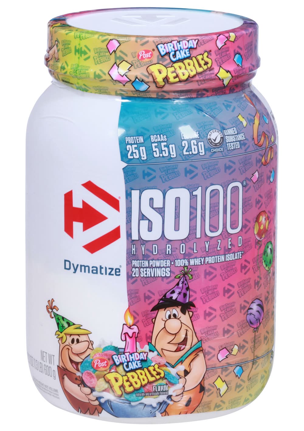 Dymatize Iso100 Hydrolized Birthday Cake Pebbles (21.1 oz)