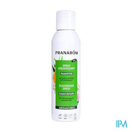 Pranarom Aromaforce Bio Spray Assainissant Orange Douce Ravintsara 150ml Huile essentielle - Aromathérapie