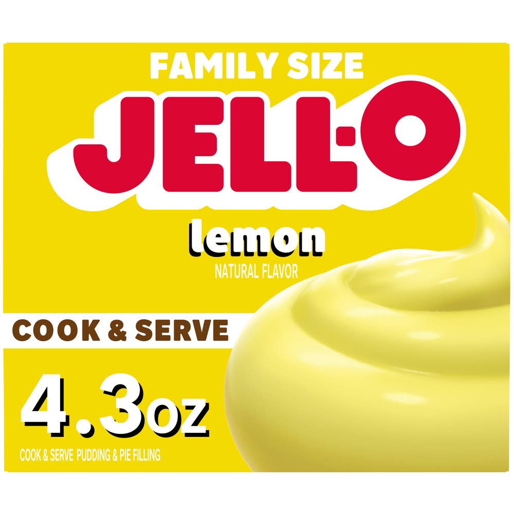 Jell-O Cook & Serve Lemon Flavor Pudding & Pie Filling (4.3 oz)