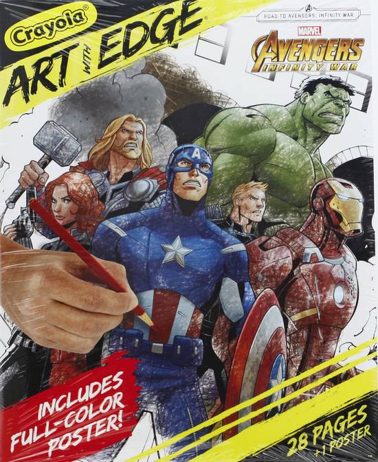 Crayola Art With Edge Avengers Coloring Pages With Poster