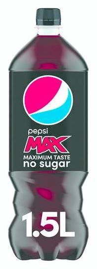 Pepsi Max No Sugar Cola Bottle, 1.5L