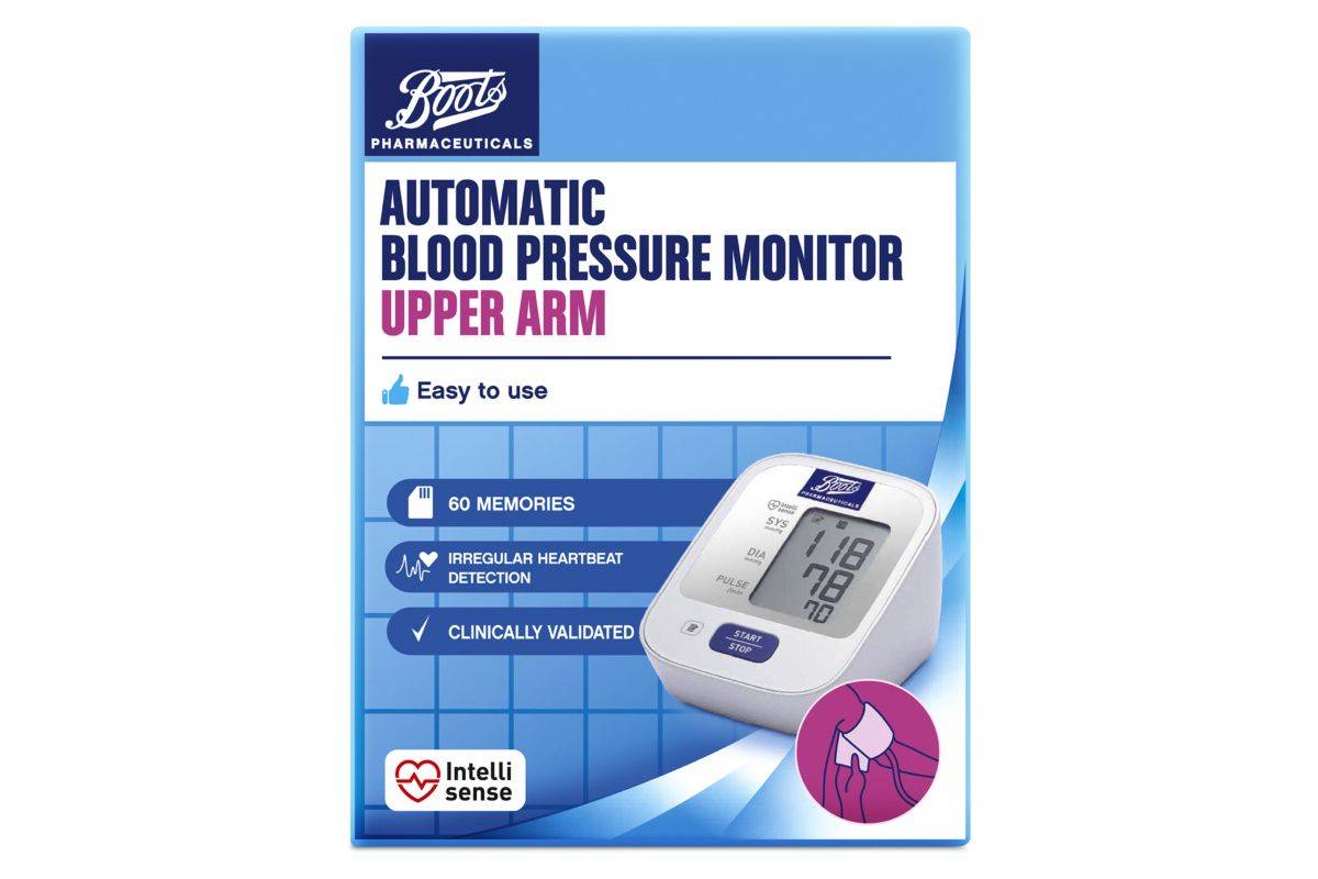 Boots Pharmaceuticals Blood Pressure Monitor - Upper Arm Unit 60 Memories