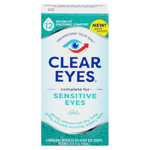 Clear Eyes Sensitive Eyes, Gentle Relief - 0.5 fl oz