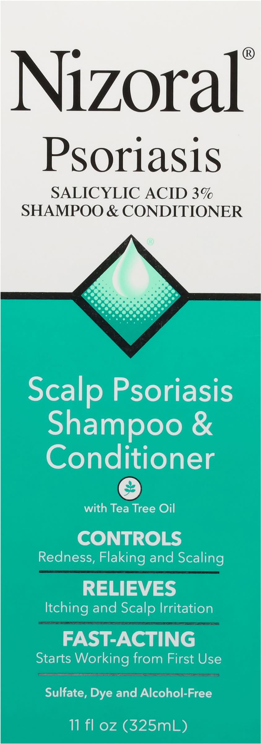 Nizoral Scalp Psoriasis Relief 2-in-1 Shampoo & Conditioner (11 fl oz)