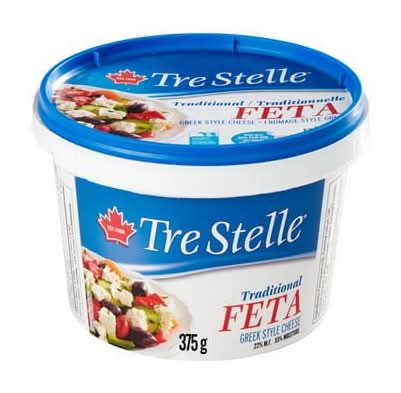 Tre stelle crumbled feta - tre stelle feta greek style cheese (375 g)