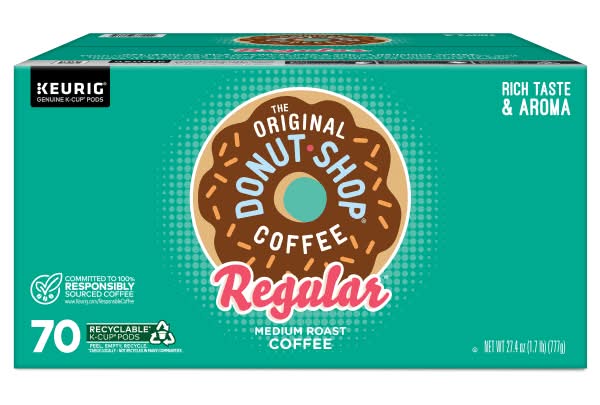 The Original Donut Shop® Regular Coffee Single-Serve K-Cup®, Pack of 70 Pods