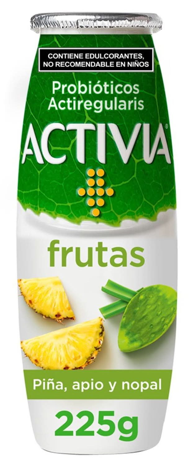 Activia · Yoghurt bebible frutas sabor piña, apio y nopal (225 g)