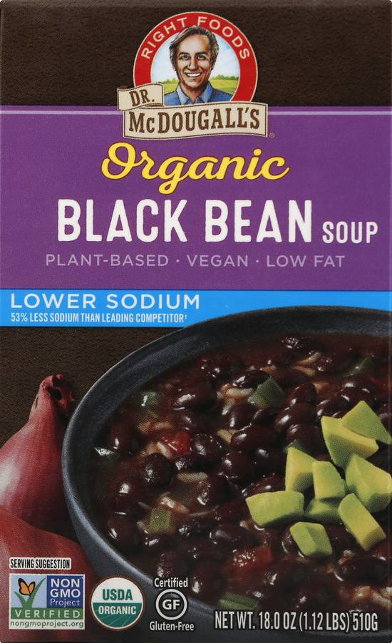 Dr. Mcdougall's Lower Sodium Organic Black Bean Soup | Delivery Near ...