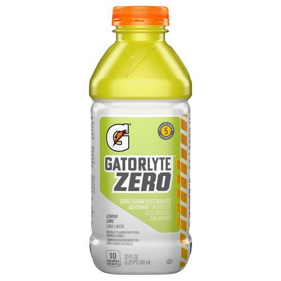 Gatorade Gatorlyte Zero Sugar Electrolyte Beverage Lemon Lime (20 fl oz)