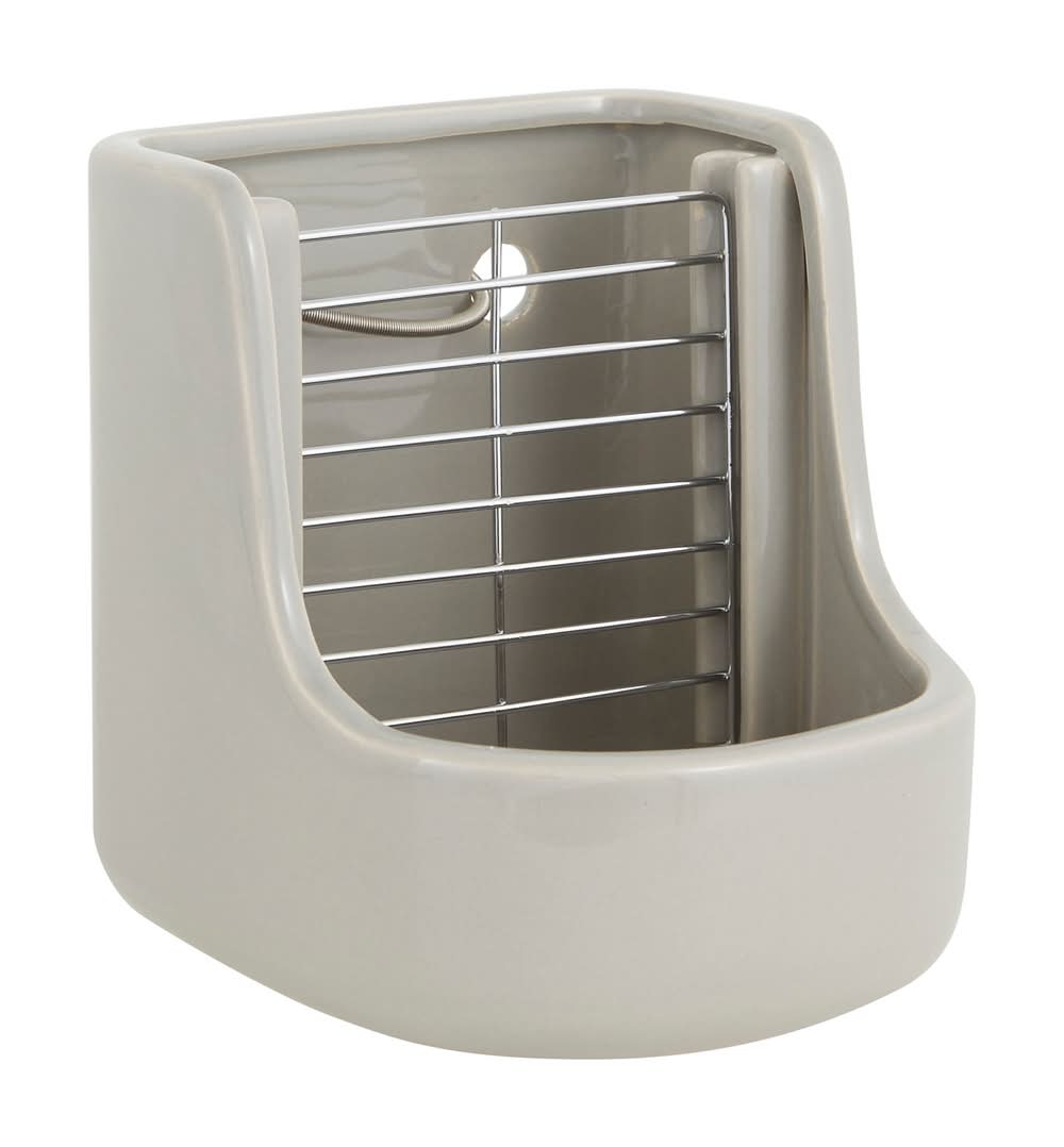 Full Cheeks™ Small Pet Ceramic Hay & Pellet Feeder