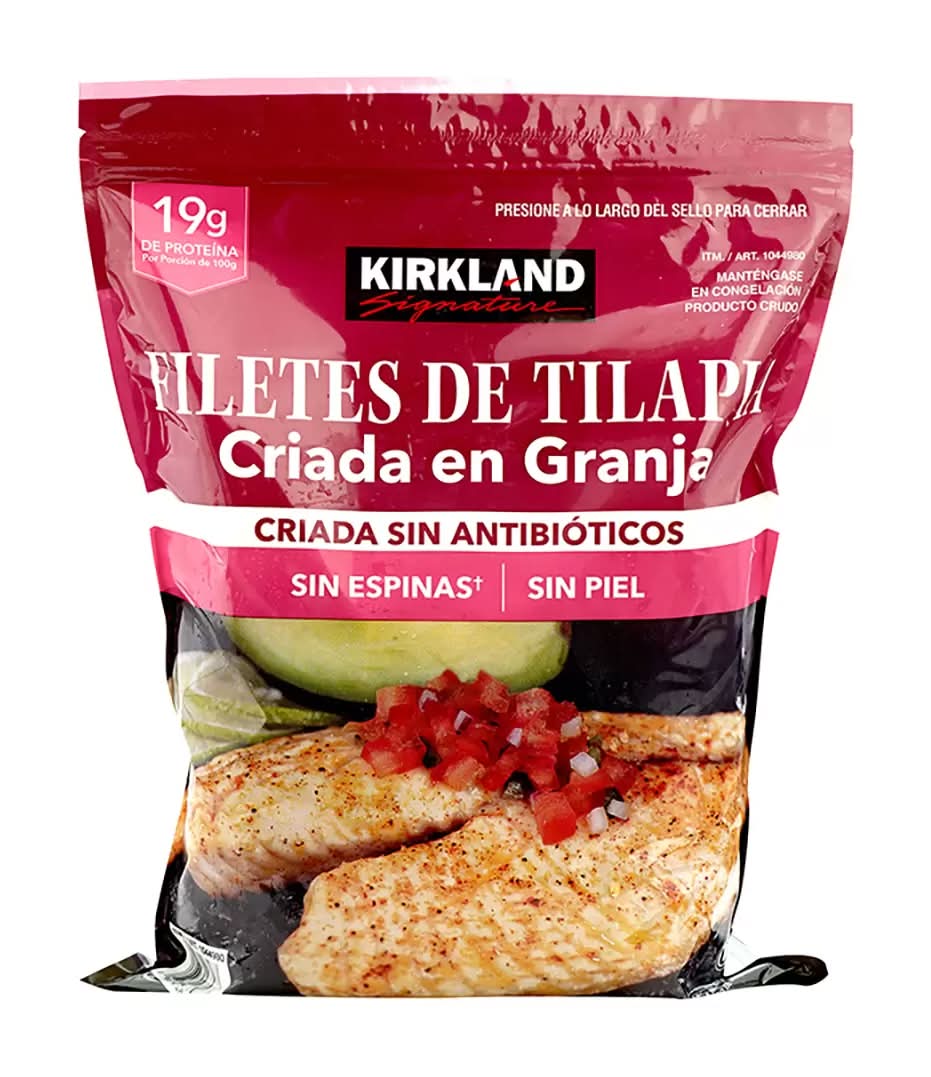 Kirkland Signature · Filetes de tilapia congelados (2 kg)