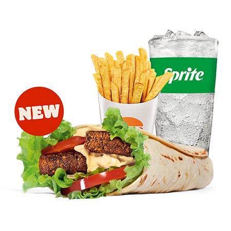 Menu Veggie Falafel Wrap