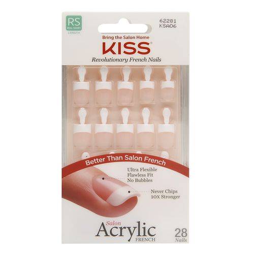 Kiss Salon Acrylic French Nail Kit - 28.0 ea