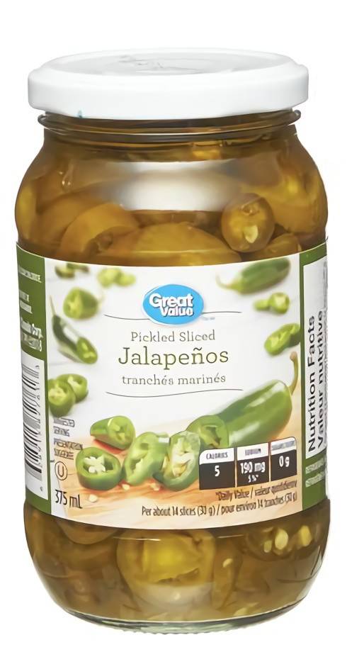 Great Value Pickled Sliced Jalapeños (375 ml)