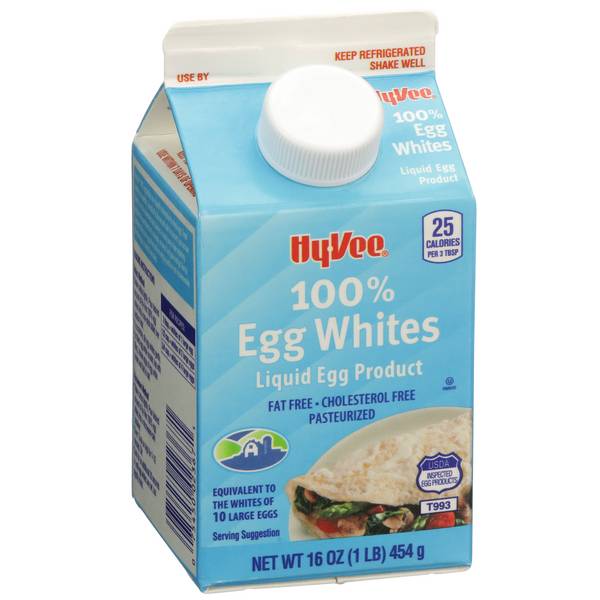 Hy-Vee 100% Egg Whites Liquid Egg Product (16 oz)