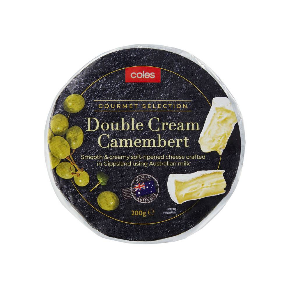 Coles Double Cream Camembert 200g