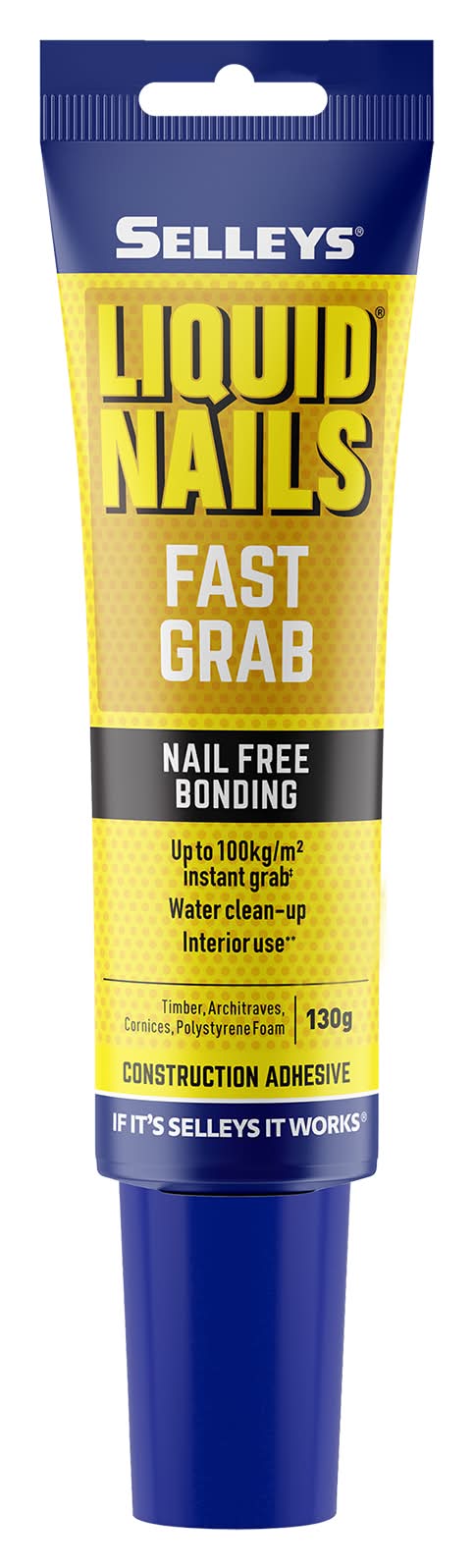 Selleys 130g Liquid Nails Fast Grab Strong Adhesive