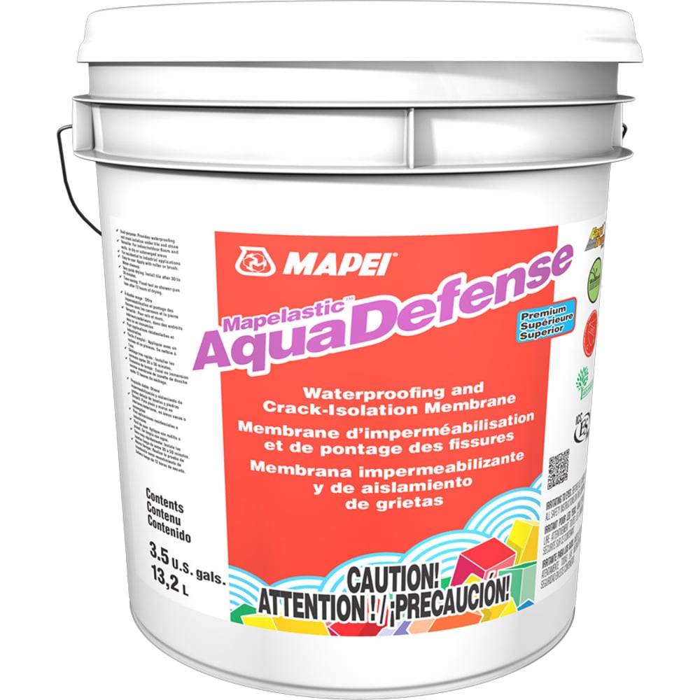 MAPEI Mapelastic Aquadefense 3.5-Gallon Liquid Indoor or Outdoor Waterproof Membrane | 7339113