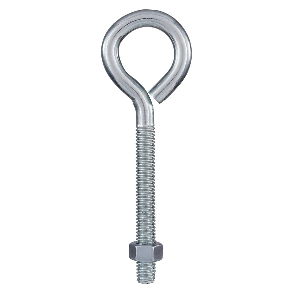 National Hardware 3/8-in 3/8-in x 5-in Zinc-plated Interior/Exterior Coarse Thread Eye Bolt | N101-409