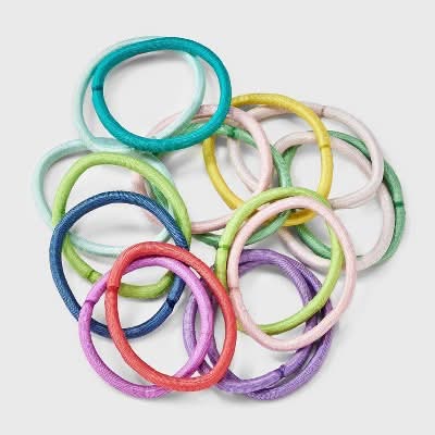 Cat & Jack Kid's Hair Elastics, 4 mm, Assorted (40 ct)