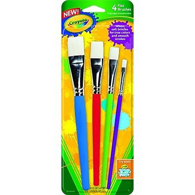 Crayola Flat Big Paintbrush Set (4 ct)