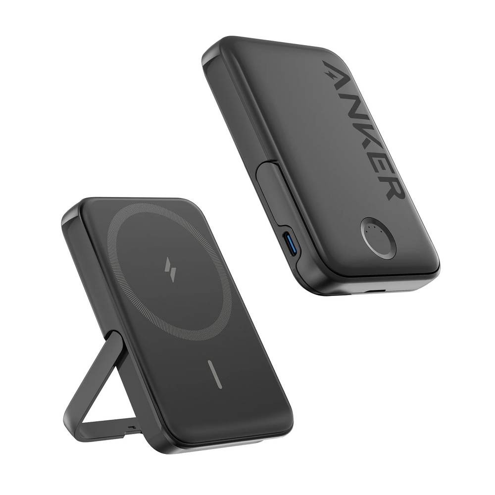 Anker Maggo Magnetic Power Banks With Kickstands, Black (2 ct)