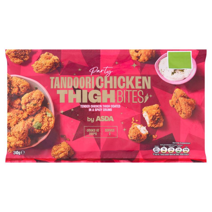 ASDA Party Tandoori Chicken Thigh Bites (240g)