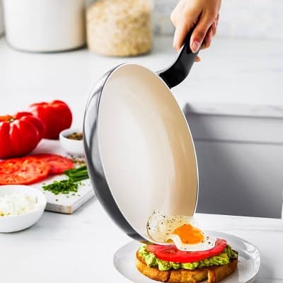GreenPan Rio Advanced,Ceramic Nonstick Fry Pan, 8 in, Black